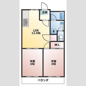 2LDK 間取り図