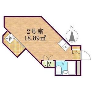 ワンルーム 間取り図