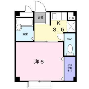 1K 間取り図