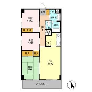 3LDK 間取り図
