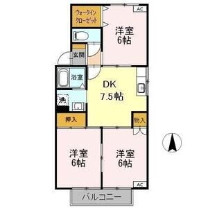 3DK 間取り図