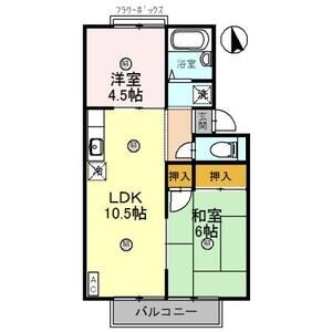 2LDK 間取り図