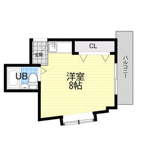 ワンルーム 間取り図