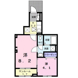 2K 間取り図