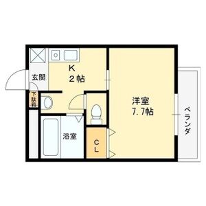1K 間取り図