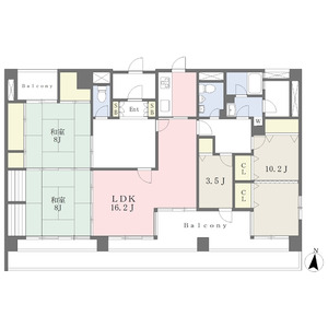 4LDK 間取り図