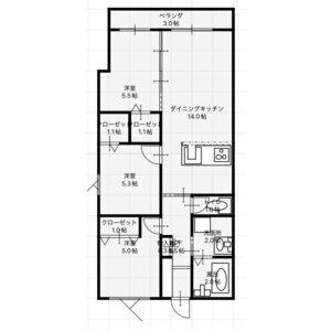 3LDK 間取り図