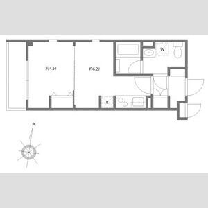 1DK 間取り図