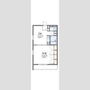 1DK 間取り図