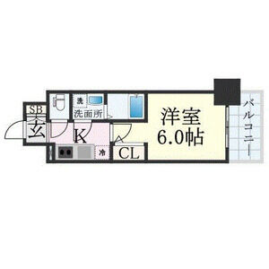 1K 間取り図