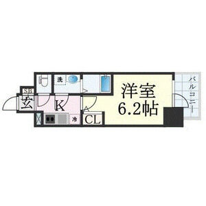 1K 間取り図