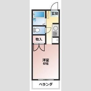 ワンルーム 間取り図