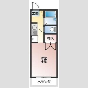 ワンルーム 間取り図