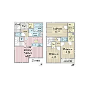 3LDK 間取り図