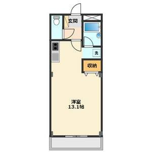 ワンルーム 間取り図