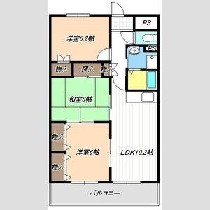3LDK 間取り図