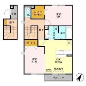 2LDK 間取り図