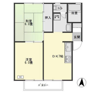 2DK 間取り図