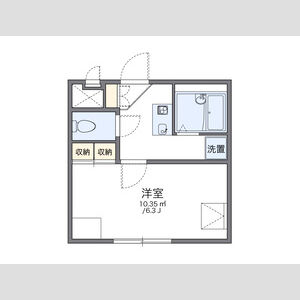 1K 間取り図