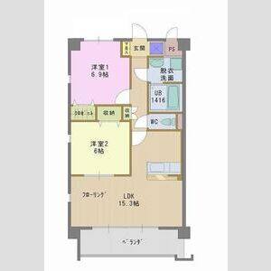 2LDK 間取り図