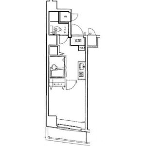 1K 間取り図