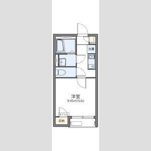 1K 間取り図