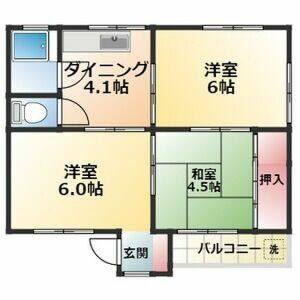 3DK 間取り図