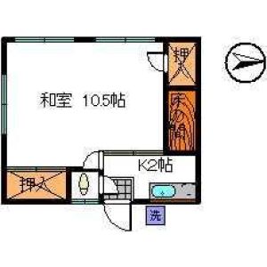 1K 間取り図