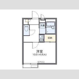 1K 間取り図