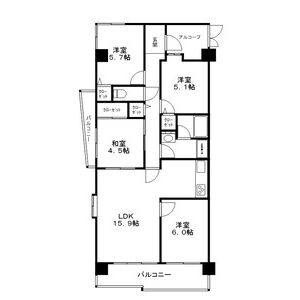 4LDK 間取り図
