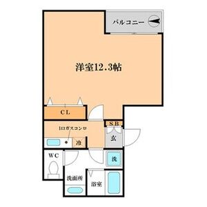 1K 間取り図