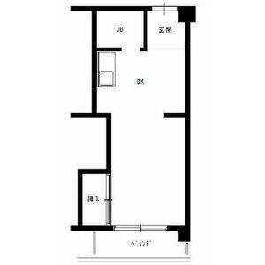 ワンルーム 間取り図