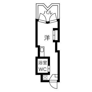 ワンルーム 間取り図