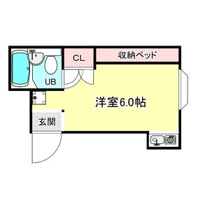 ワンルーム 間取り図