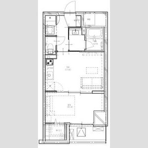1DK 間取り図