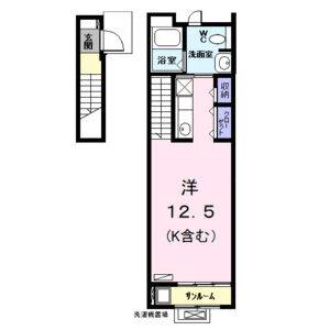 ワンルーム 間取り図