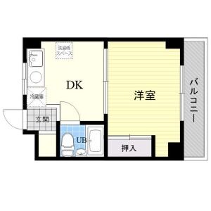 ワンルーム 間取り図