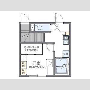 1K 間取り図