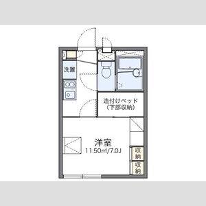 1K 間取り図