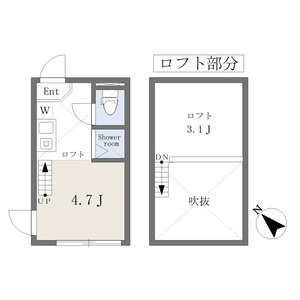 ワンルーム 間取り図