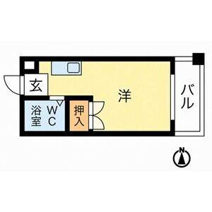 ワンルーム 間取り図