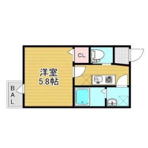 1K 間取り図
