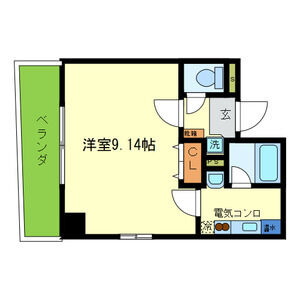 1K 間取り図