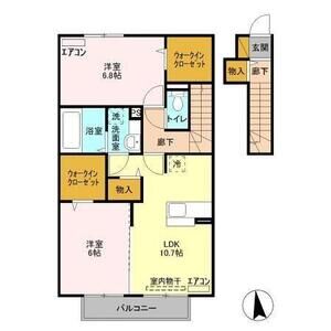 2LDK 間取り図