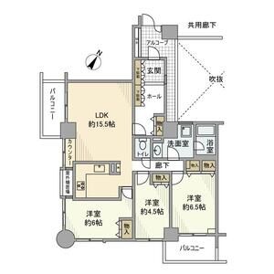 3LDK 間取り図