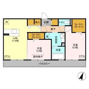 2LDK 間取り図