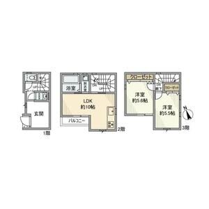 2LDK 間取り図