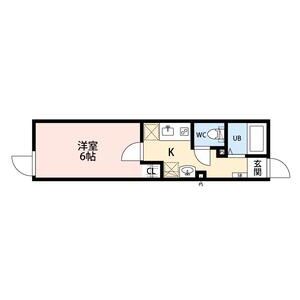 1K 間取り図