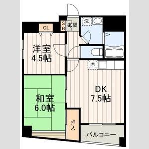 2DK 間取り図