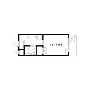 ワンルーム 間取り図